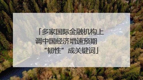 多家国际金融机构上调中国经济增速预期 “韧性”成关键词