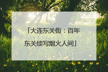 大连东关街：百年东关续写烟火人间