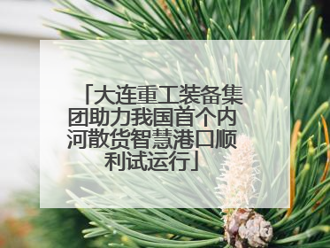 大连重工装备集团助力我国首个内河散货智慧港口顺利试运行