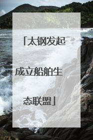 太钢发起成立船舶生态联盟
