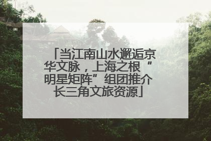 当江南山水邂逅京华文脉，上海之根“明星矩阵”组团推介长三角文旅资源