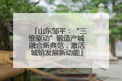 山东邹平：“三维驱动”锻造产城融合新典范，激活城镇发展新动能