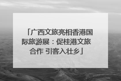 广西文旅亮相香港国际旅游展：促桂港文旅合作 引客入壮乡