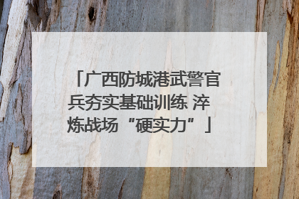 广西防城港武警官兵夯实基础训练 淬炼战场“硬实力”