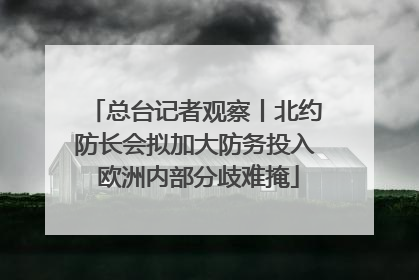 总台记者观察丨北约防长会拟加大防务投入 欧洲内部分歧难掩