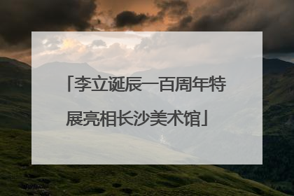 李立诞辰一百周年特展亮相长沙美术馆
