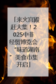 来火宫殿赶大集！2025中非经贸博览会“味道湖南”美食市集开启