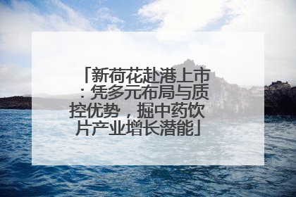 新荷花赴港上市：凭多元布局与质控优势，掘中药饮片产业增长潜能