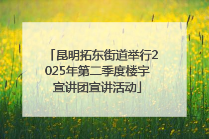 昆明拓东街道举行2025年第二季度楼宇宣讲团宣讲活动