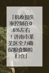 机收损失率控制在0.6%左右！济南市莱芜区全力确保粮食颗粒归仓