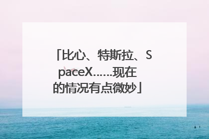 比心、特斯拉、SpaceX……现在的情况有点微妙
