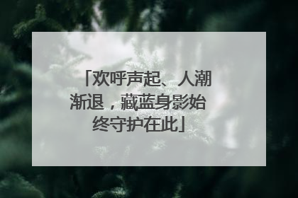 欢呼声起、人潮渐退，藏蓝身影始终守护在此