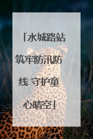 水城路站筑牢防汛防线 守护童心晴空