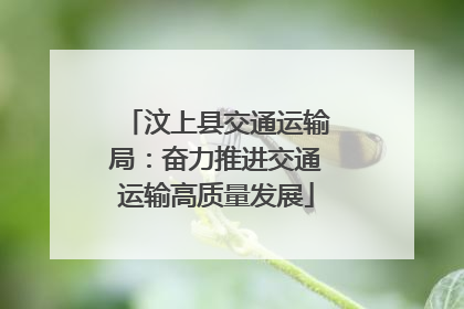 汶上县交通运输局：奋力推进交通运输高质量发展