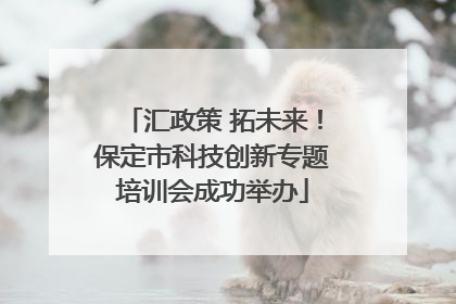 汇政策 拓未来！保定市科技创新专题培训会成功举办