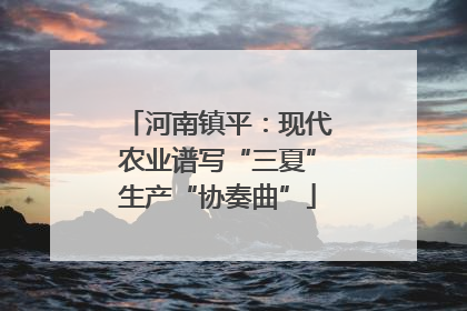 河南镇平：现代农业谱写“三夏”生产“协奏曲”