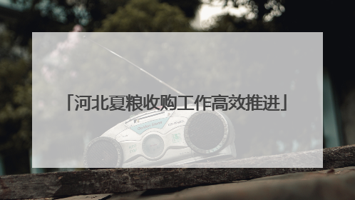河北夏粮收购工作高效推进