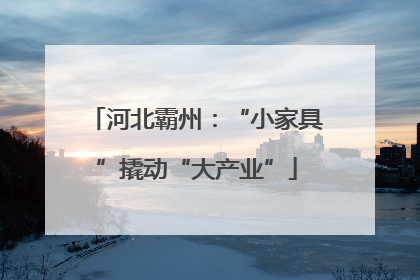 河北霸州：“小家具”撬动“大产业”