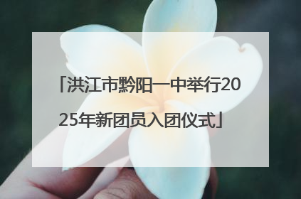 洪江市黔阳一中举行2025年新团员入团仪式