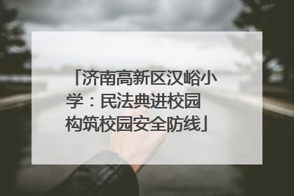 济南高新区汉峪小学：民法典进校园 构筑校园安全防线
