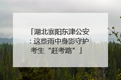 湖北襄阳东津公安：这些雨中身影守护考生“赶考路”