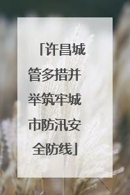 许昌城管多措并举筑牢城市防汛安全防线