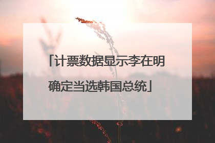计票数据显示李在明确定当选韩国总统