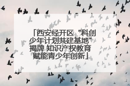 西安经开区“科创少年计划共建基地”揭牌 知识产权教育赋能青少年创新