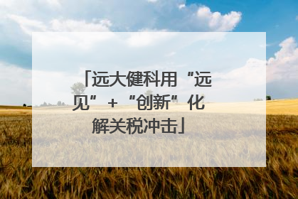 远大健科用“远见”+“创新”化解关税冲击