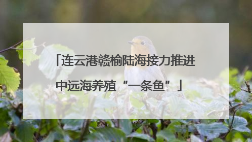 连云港赣榆陆海接力推进中远海养殖“一条鱼”