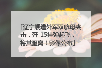 辽宁舰遭外军双航母夹击，歼-15挂弹起飞，将其驱离！影像公布