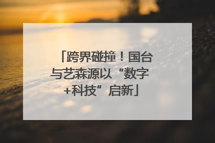 跨界碰撞！国台与艺森源以“数字+科技”启新