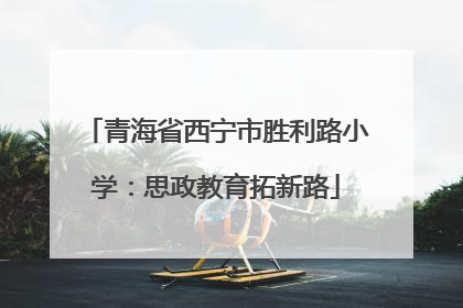 青海省西宁市胜利路小学：思政教育拓新路