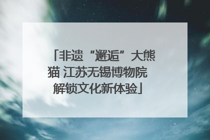 非遗“邂逅”大熊猫 江苏无锡博物院解锁文化新体验