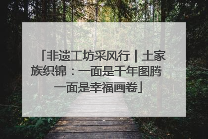 非遗工坊采风行｜土家族织锦：一面是千年图腾 一面是幸福画卷