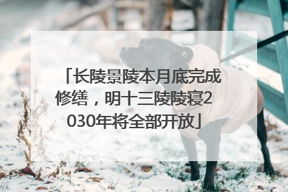 长陵景陵本月底完成修缮，明十三陵陵寝2030年将全部开放