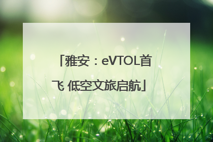 雅安：eVTOL首飞 低空文旅启航