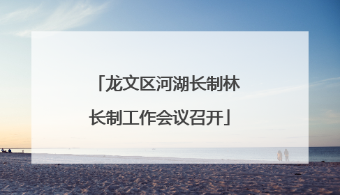 龙文区河湖长制林长制工作会议召开