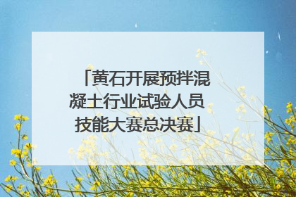 黄石开展预拌混凝土行业试验人员技能大赛总决赛