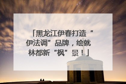 黑龙江伊春打造“伊法调”品牌，绘就林都新“枫”景！