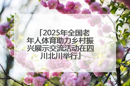 2025年全国老年人体育助力乡村振兴展示交流活动在四川北川举行
