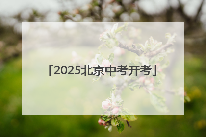 2025北京中考开考