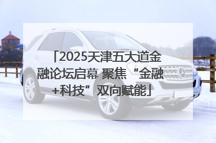 2025天津五大道金融论坛启幕 聚焦“金融+科技”双向赋能