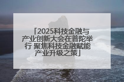 2025科技金融与产业创新大会在普陀举行 聚焦科技金融赋能产业升级之策