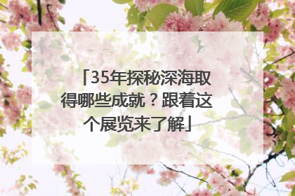 35年探秘深海取得哪些成就？跟着这个展览来了解