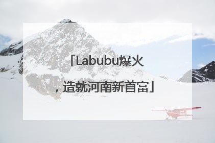 Labubu爆火，造就河南新首富